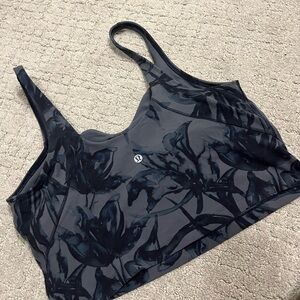 lululemon athletica Black Floral Women's Top